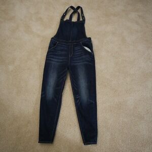 Denizen by Levi's Overalls Denim Women Dark Wash Blue Skinny Ankle XL 34x27